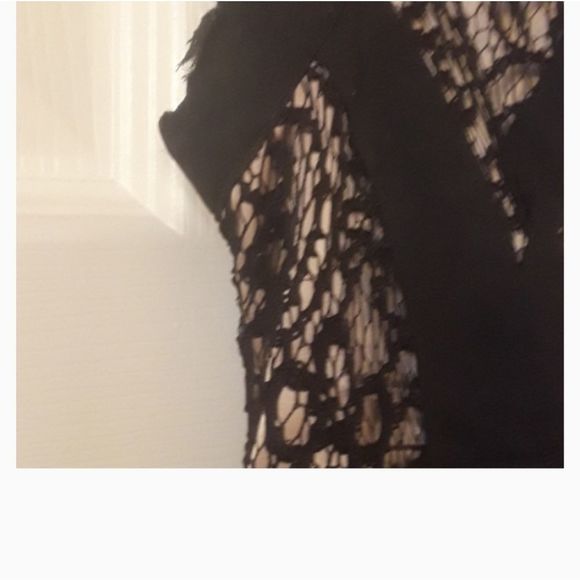 High Low Black and Nude Dress. - Picture 10 of 16